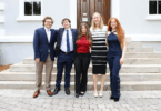 The University of Georgia’s 2025 Boren Scholars include, from left to right, Jack Williford, Nicholas Heiniger, Sara Adkins, Sadie Bengs and Madison Dixon. Not pictured are Mark Adams and Jessica Sobieski. (Photo by Stephanie Schupska)