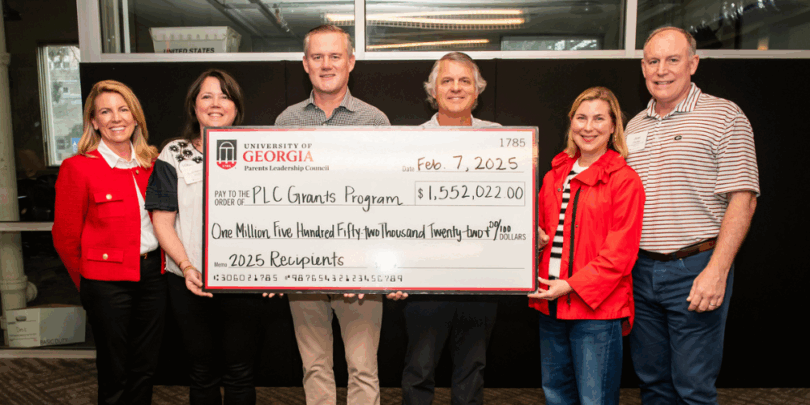 PLC Grants Committee members celebrate record breaking amount of $1.5M to support student programs. (Photo by Justin Evans Photography)